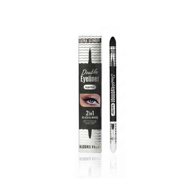 آيلاينر كاريبي المزدوج (أسود وأبيض)